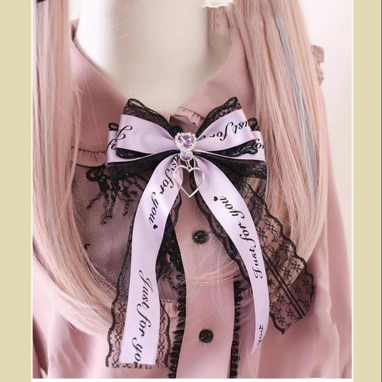 Jirai Kei Hair Clips Ryousangata Ribbon Bow Headwear 22542:370416 22542:370416