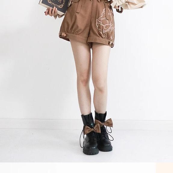 Kawaii Ouji Fashion Coffee Blouse Vest Shorts 22770:354062 22770:354062