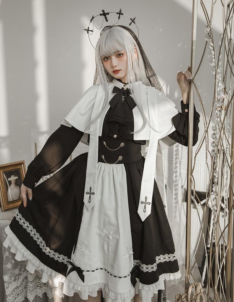 Gothic Ouji Lolita Skirt Cloak Pants Set Prince Lolita – Honey