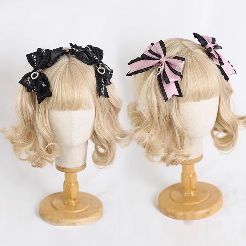 Jirai Kei Hairpins Bow Rhinestone Hair Clips Multicolor 22534:322460