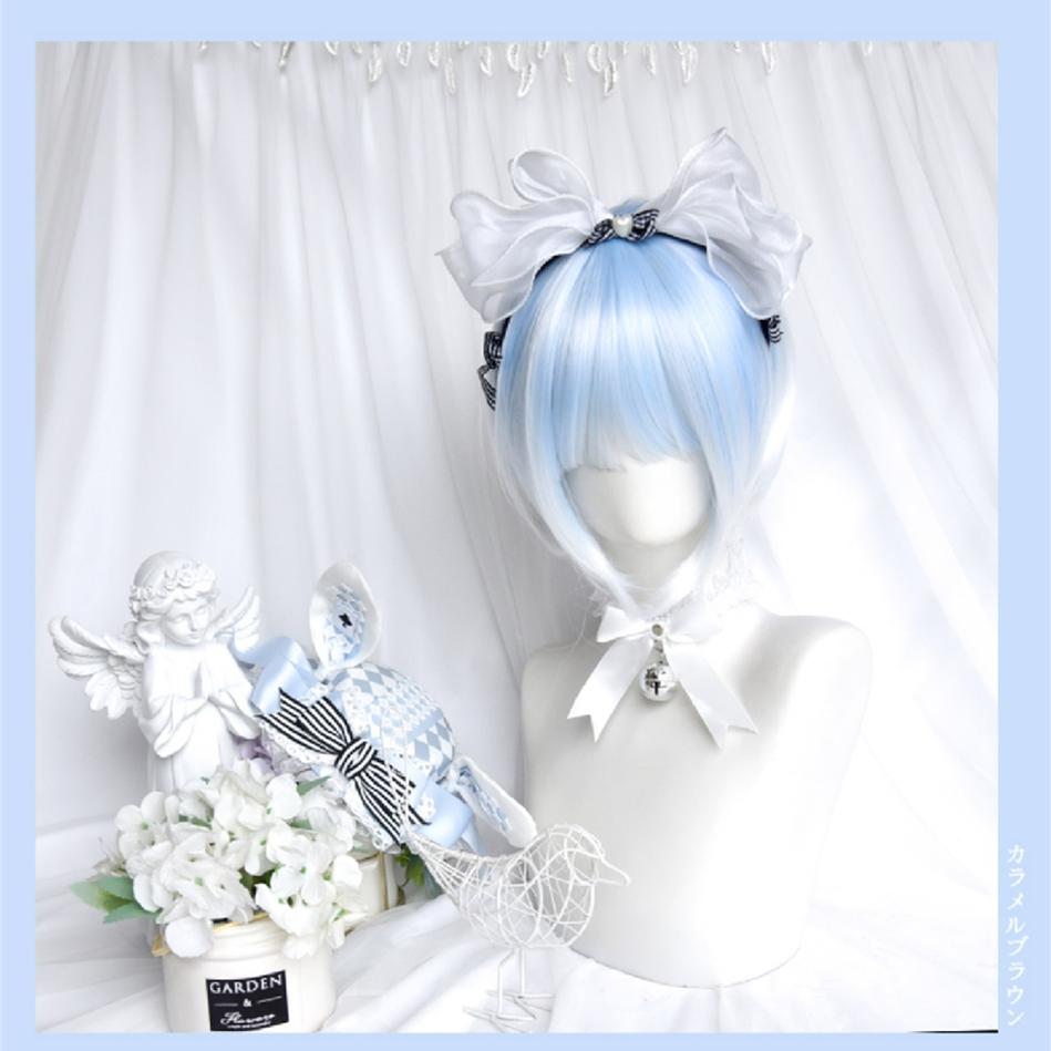 Lolita Wig Tenshi Kaiwai Blue Wig Double Ponytails 35054:483164 35054:483164