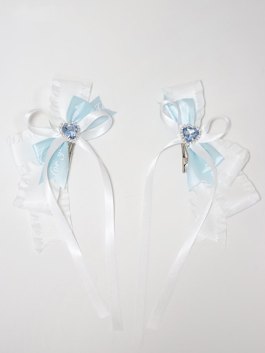 Jirai kei Hair Clip Fairy Butterfly Hair Accessory Ribbon Hairpin 35624:515544 35624:515544