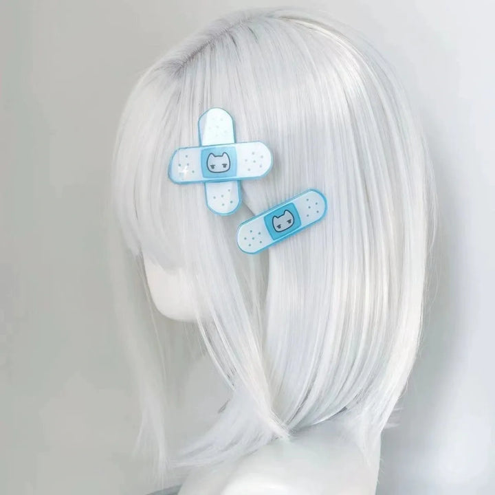 Tenshi Kaiwai Bandage Shaped Hair Clips, Cute Cat Detail 45468:852764