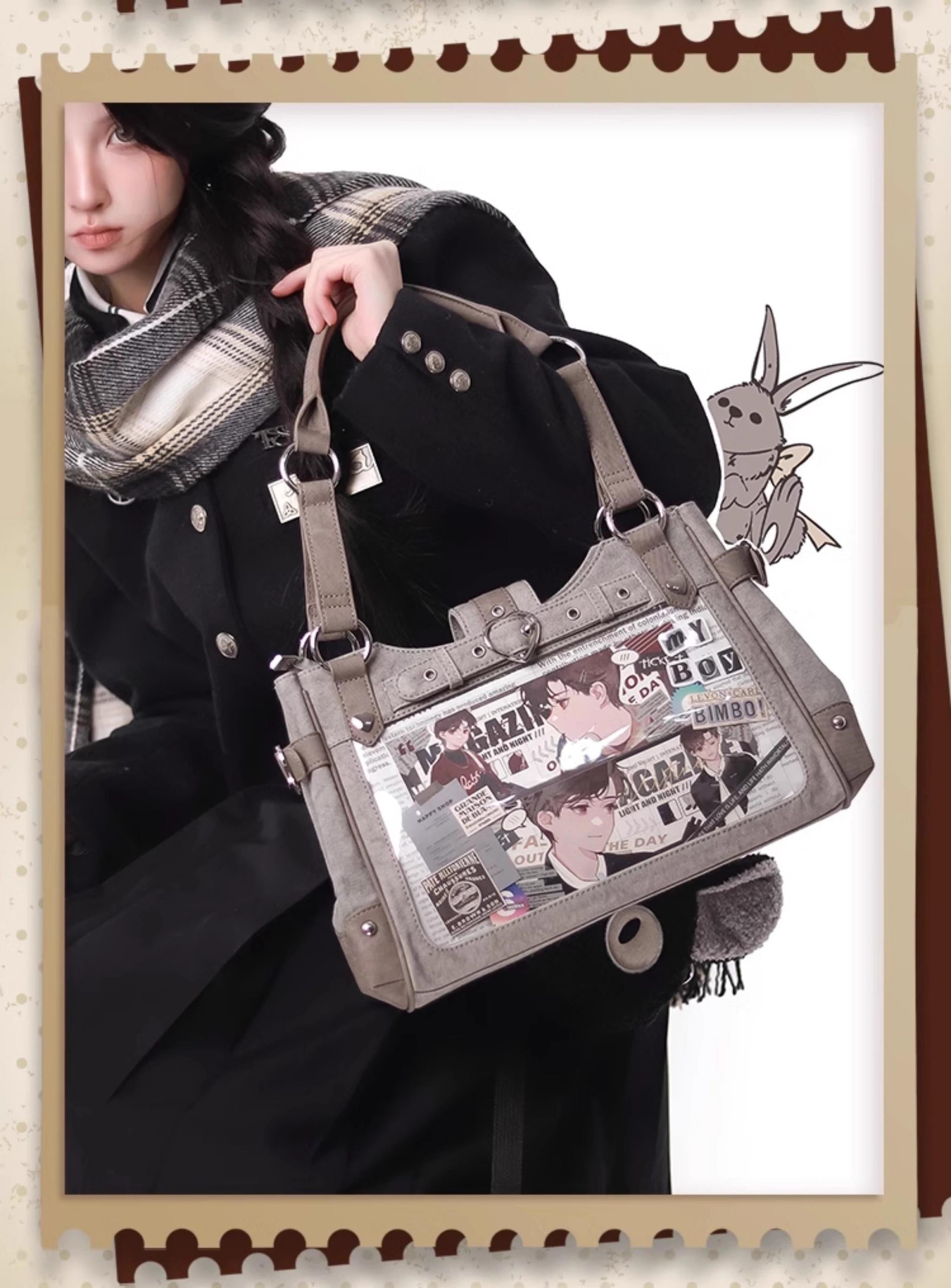 Subculture Ita Bag Sweet Cool Canvas Shoulder Bag – Honey Wardrobe