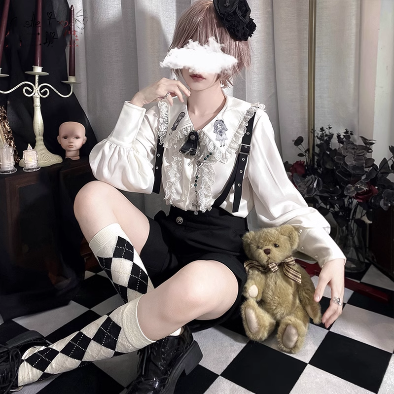 Ouji Lolita Blouse Prince Series Shirt And Suspender Pants 39362:629054