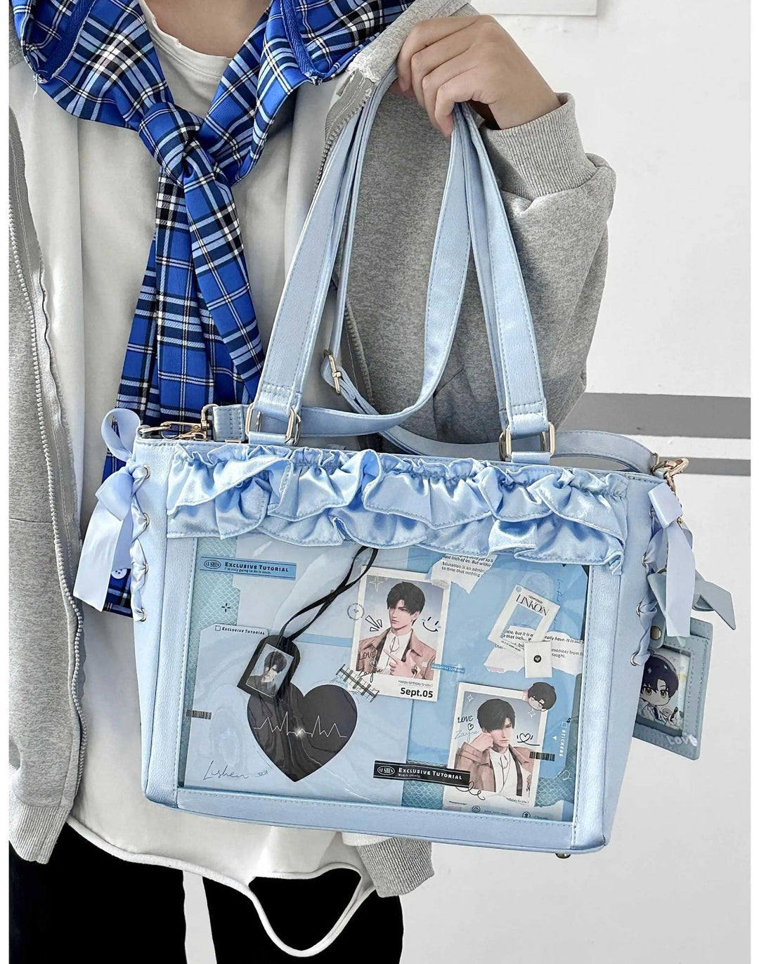 Large Capacity Satin Lolita Itabag Handle/Crossbody Strap 43100:767143