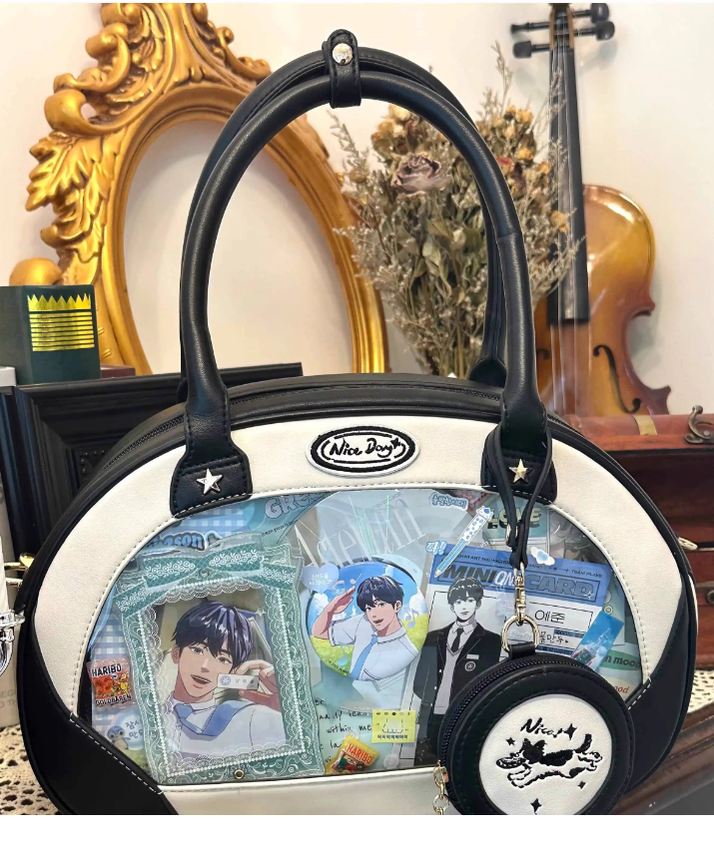 Adorable Itabag Dog Frisbee Crossbody Bag Embroidered Bag 38892:642444