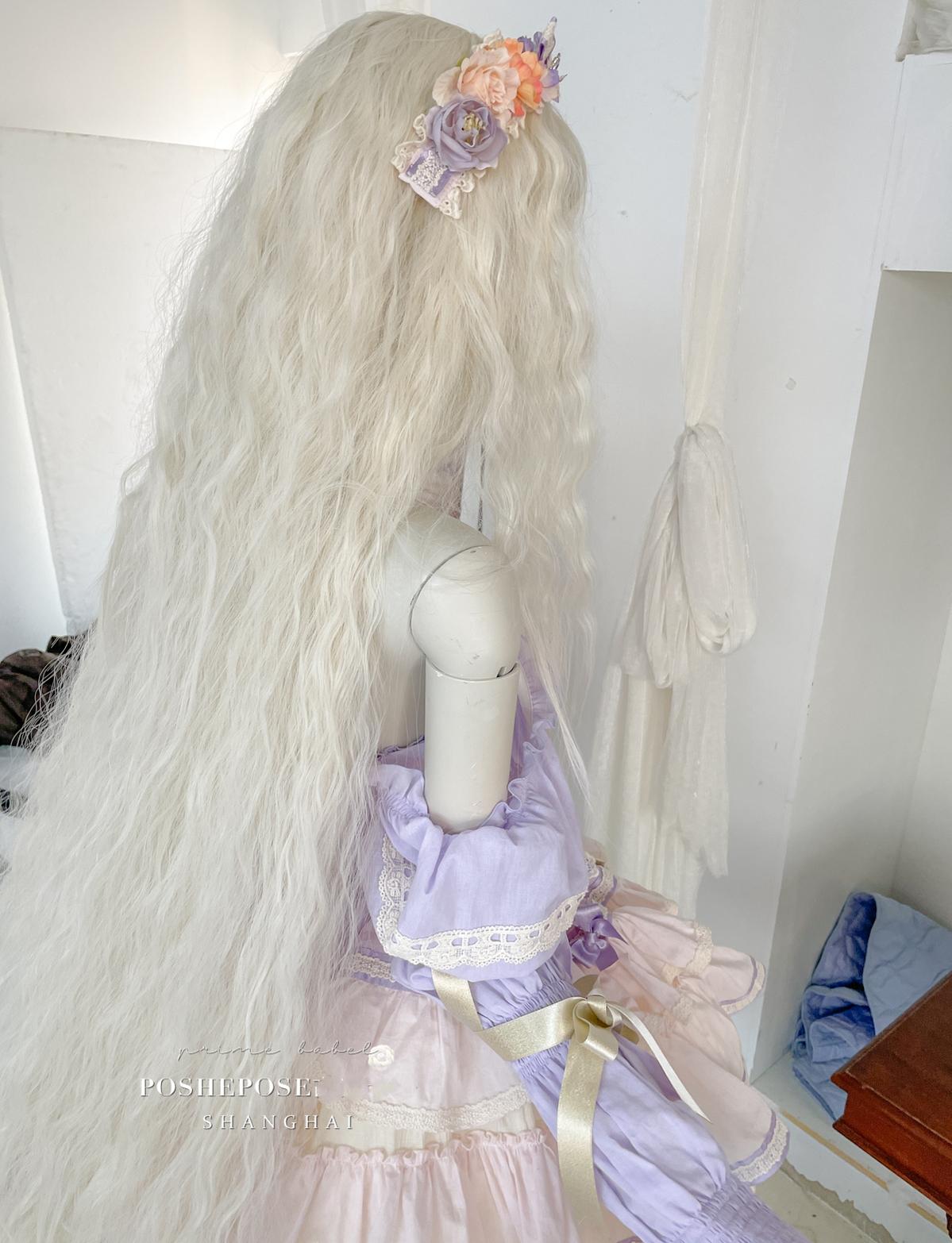 Lolita Dress Set Sweet Violet Pink Puffy Dress Corset Dress 36388:554826