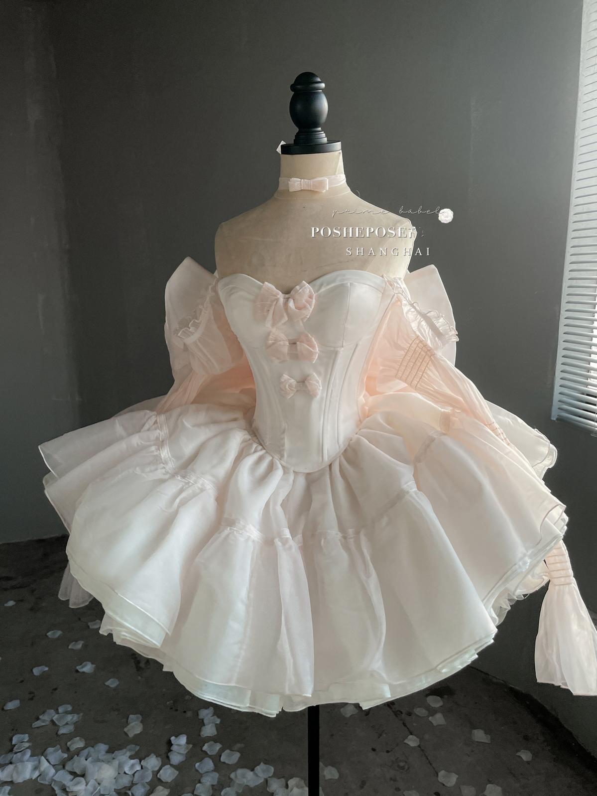 Pink Lolita Dress Corset Dress Princess Dress 36384:540778 36384:540778