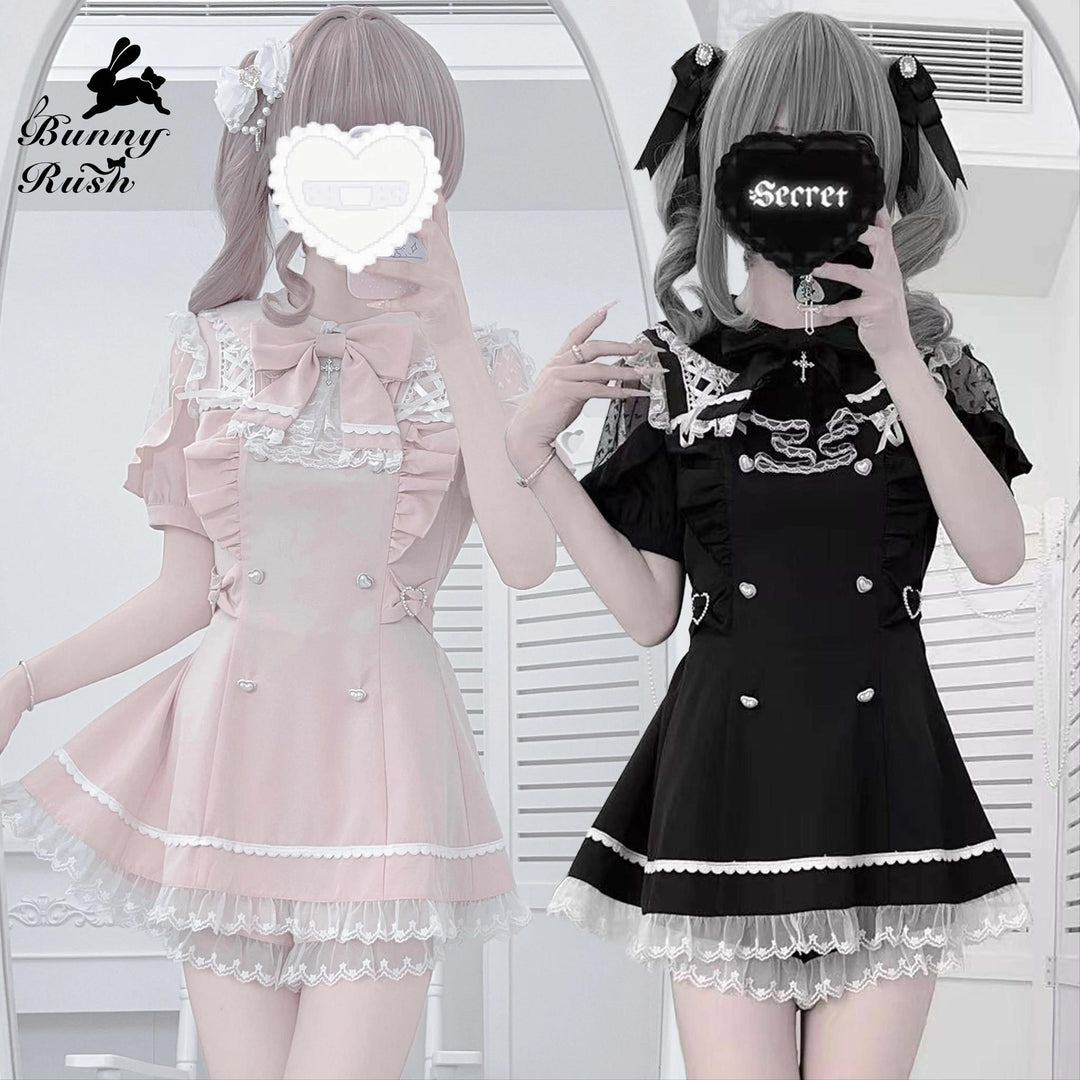 Ryousangata Dress Set, Heart-Shaped Cutout Back 43733:784000