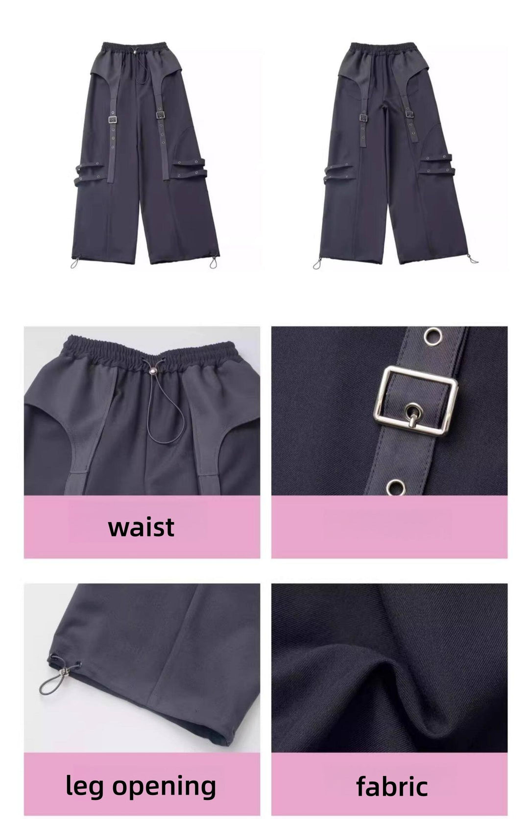 Techwear Black Jacket, Futuristic Pants & Skirt 44862:828393