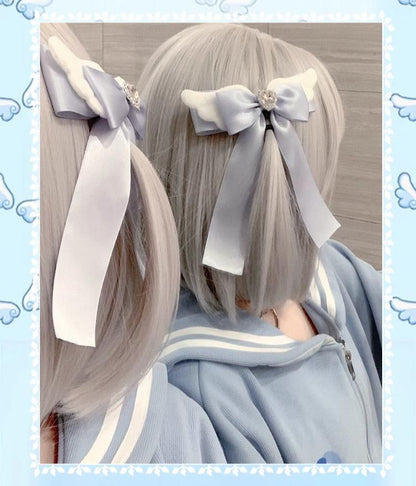 Jirai Kei Headwear Bow And Angel Wings Hair Clip 21670:441144