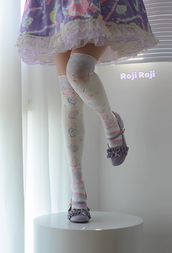 Lolita Woman Socks Pastel color Colour Knee-High Socks 31746:367414 31746:367414