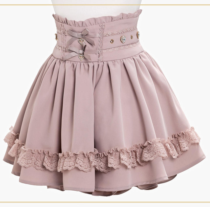 Jirai Kei High Waist Skirt, Built-in Safety Shorts 45720:860461