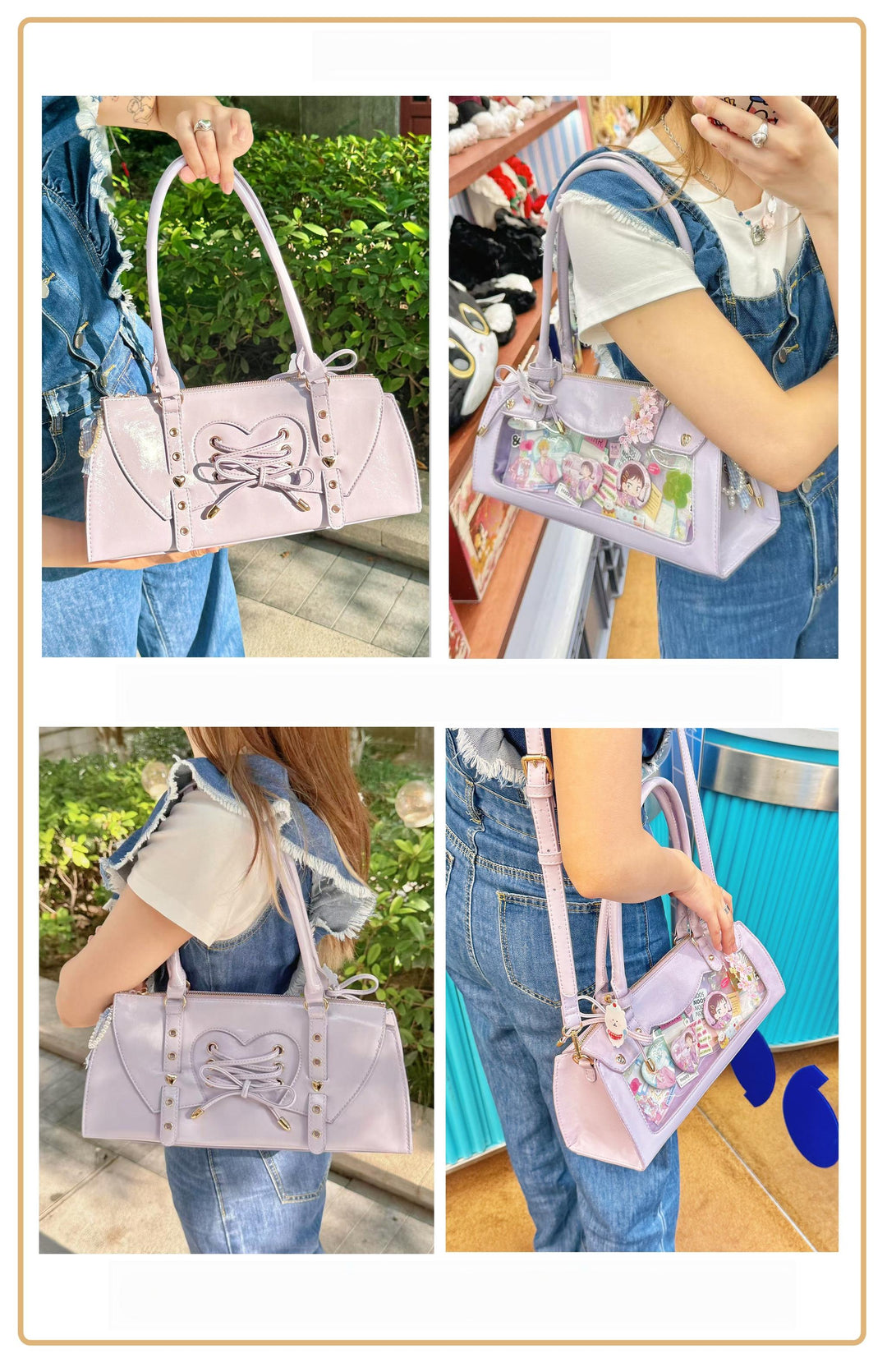 Vintage Baguette Itabag, Detachable Crossbody Shoulder Strap 45413:848892