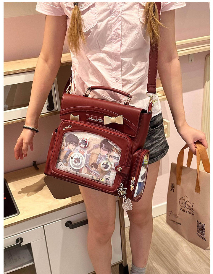 Kawaii Ita Bag with Crossbody Strap, Clear Window 45414:846812