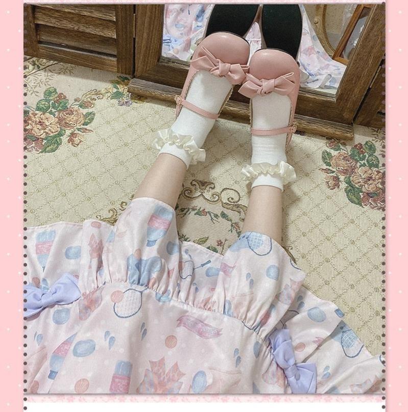 Kawaii Fashion Lolita Round-Toe Mary Jane Shoes Multicolor 22832:327348 22832:327348