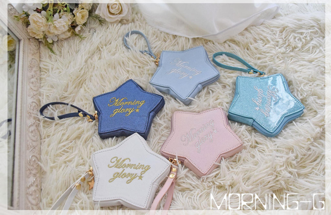 Kawaii Fashion Golden Silver Five-pointed Star Coin Purse 21918:326246 21918:326246