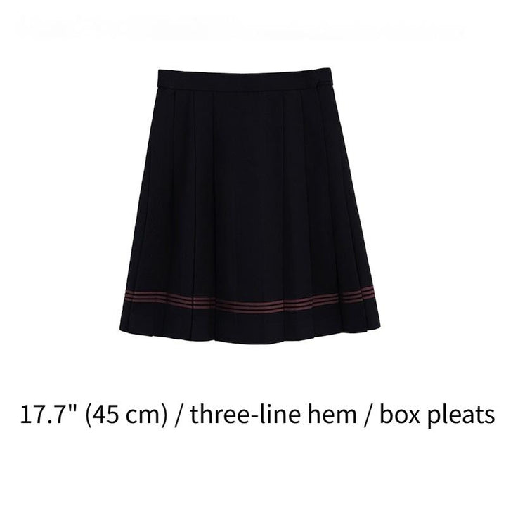 Navy and Pink JK Uniform Top + Pleated Skirt (2XL 3XL L M S XL) 43790:785315