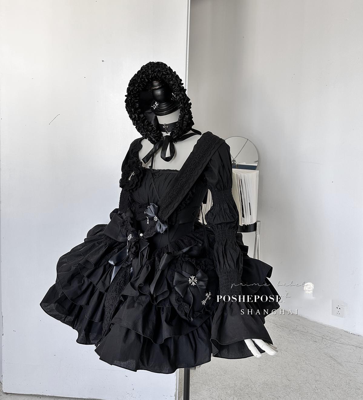 Lolita Dress Fishbone Dress Corset Dress Multicolor 36380:540582