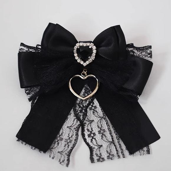 Lolita Headdress Jirai Kei Clips Letter Bow Hair Clips 22516:332230