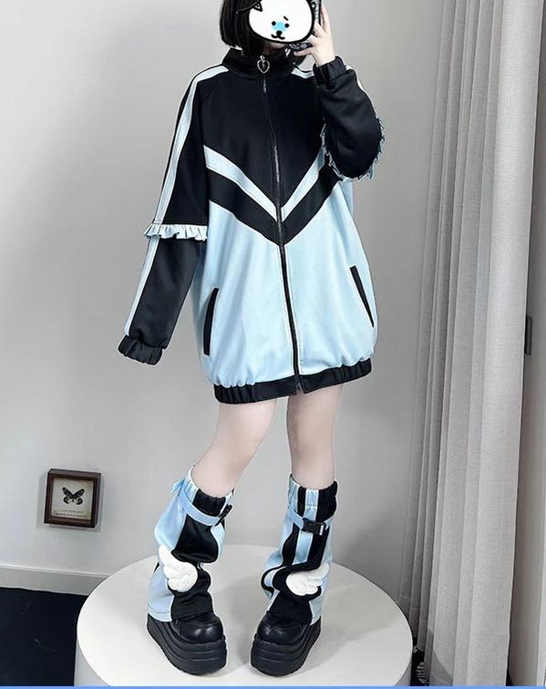 Tenshi Kaiwai Color Block Jacket & Leg Warmers 45463:856080