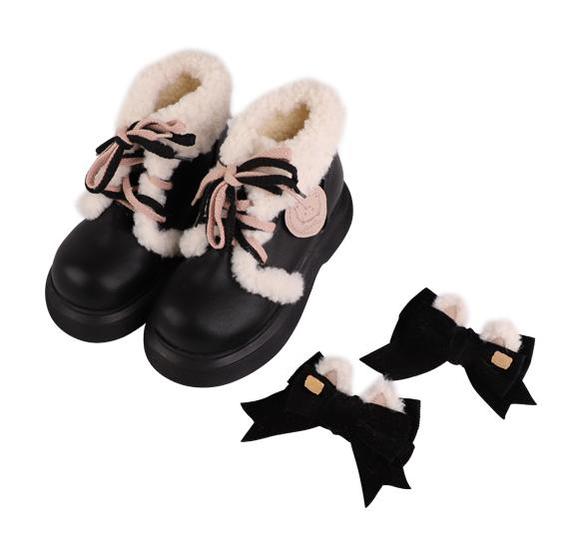 Kawaii Shoes Animal Ears Short Snow Boots 33770:447300 33770:447300