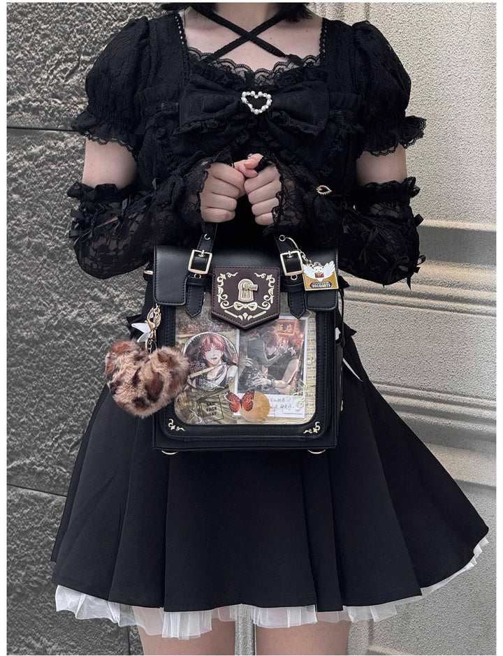 Vintage Embroidered Ita Bag, Clear Display Window 45415:846884