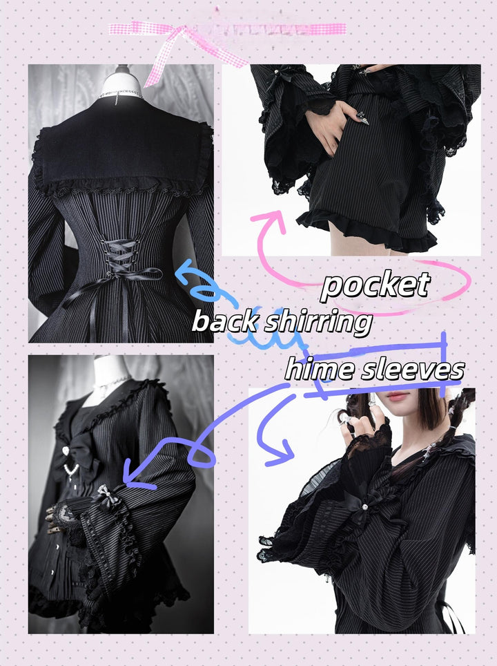 Plaid Jirai Kei Dress Set, Shorts with Side Pockets 44330:805289