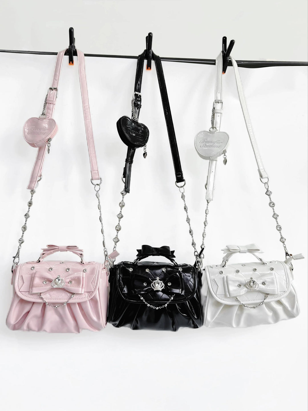 Jirai Kei Handle Crossbody Bag, Adjustable Bag Strap 45110:839400