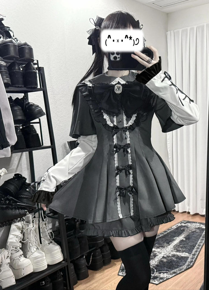 Jirai Kei Dress Set, Detachable Sleeves 45130:837335