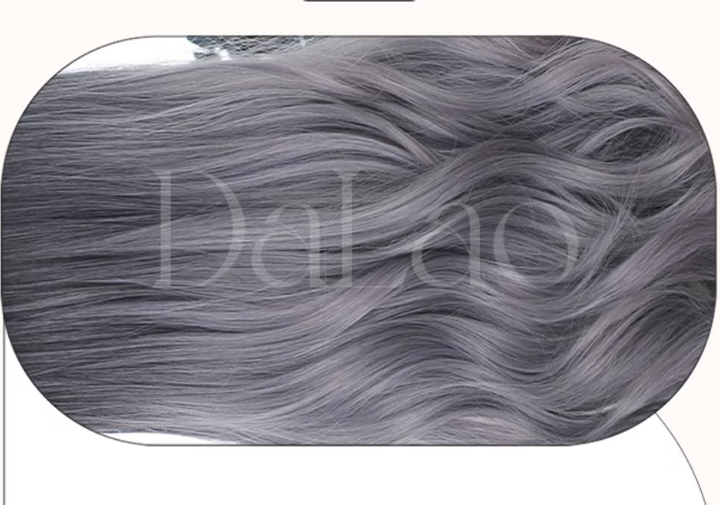 Lolita Wig Long Grey Wig Gentle Curly Wig 35614:496194 35614:496194