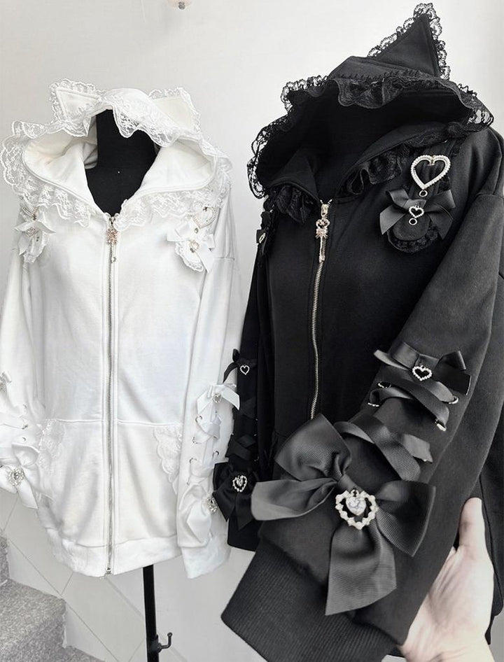 Subculture Hooded Sweatshirt, Oversized & Cat Ear 44926:829667