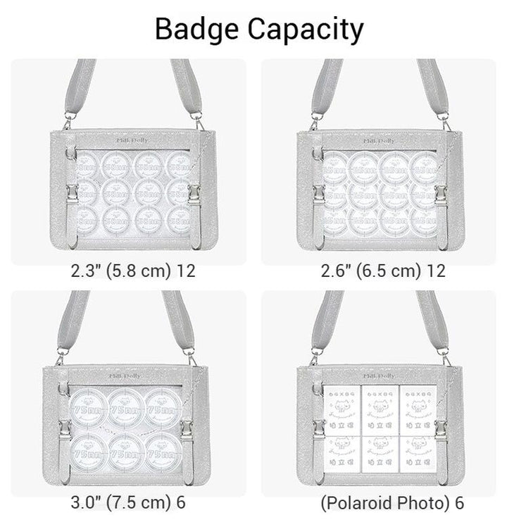Square Crossbody Itabag, Detachable Chain 43234:779489