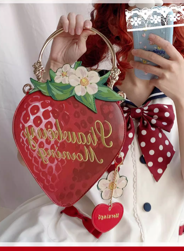 Sweet Lolita Bag Strawberry Handbag Crossbody Shoulder Bag 41814:722432