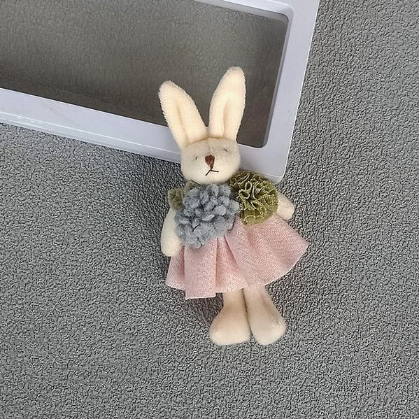 Mori Kei Brooch Cute Doll Brooch Plush Bunny Pin For Bags 36430:520966