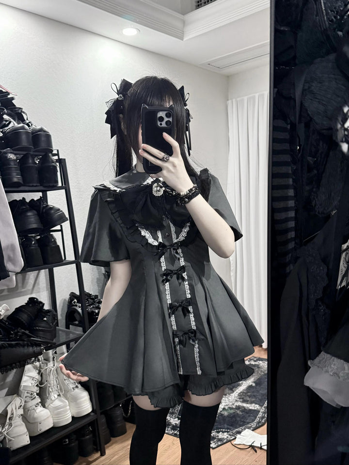 Jirai Kei Dress Set, Detachable Sleeves 45130:837247