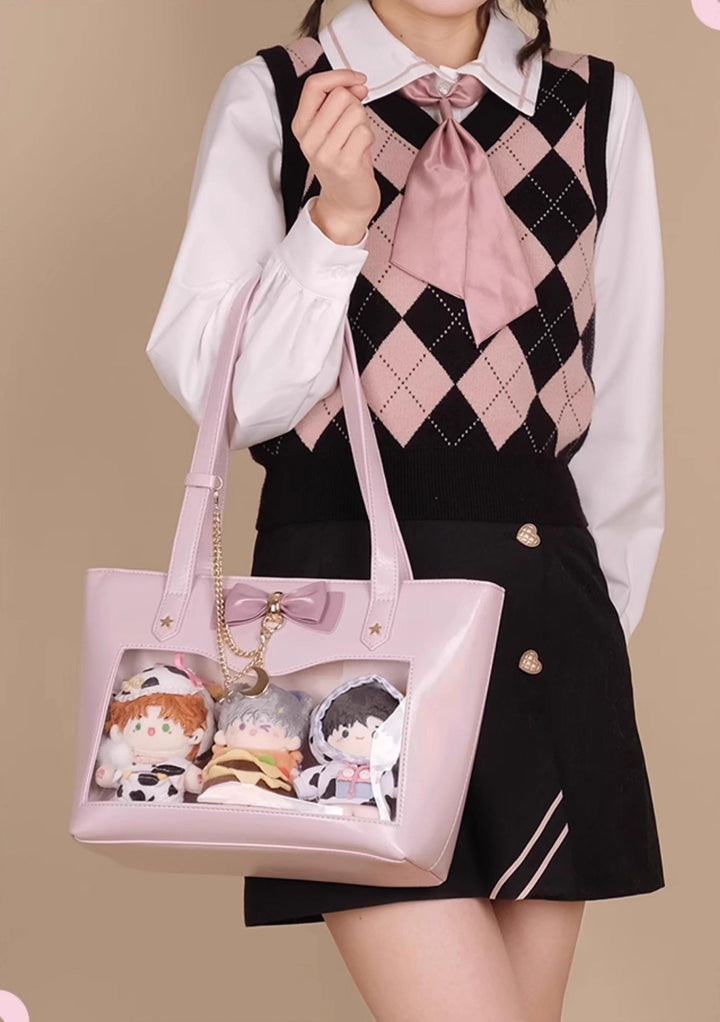 Kawaii Ita Bag Large Capacity Star Moon Shoulder Bag 40128:655416