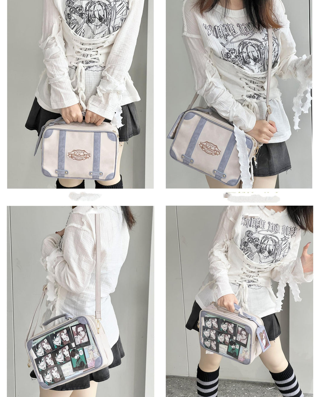 Kawaii Itabag Crossbody Shoulder Bag Vintage Square Bag 35278:491828 35278:491828