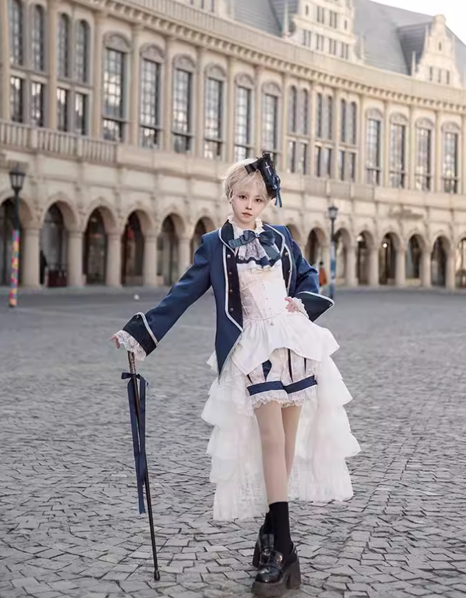 Ouji Lolita Outfit Prince Set Coat Shirt Pants 39364:629940