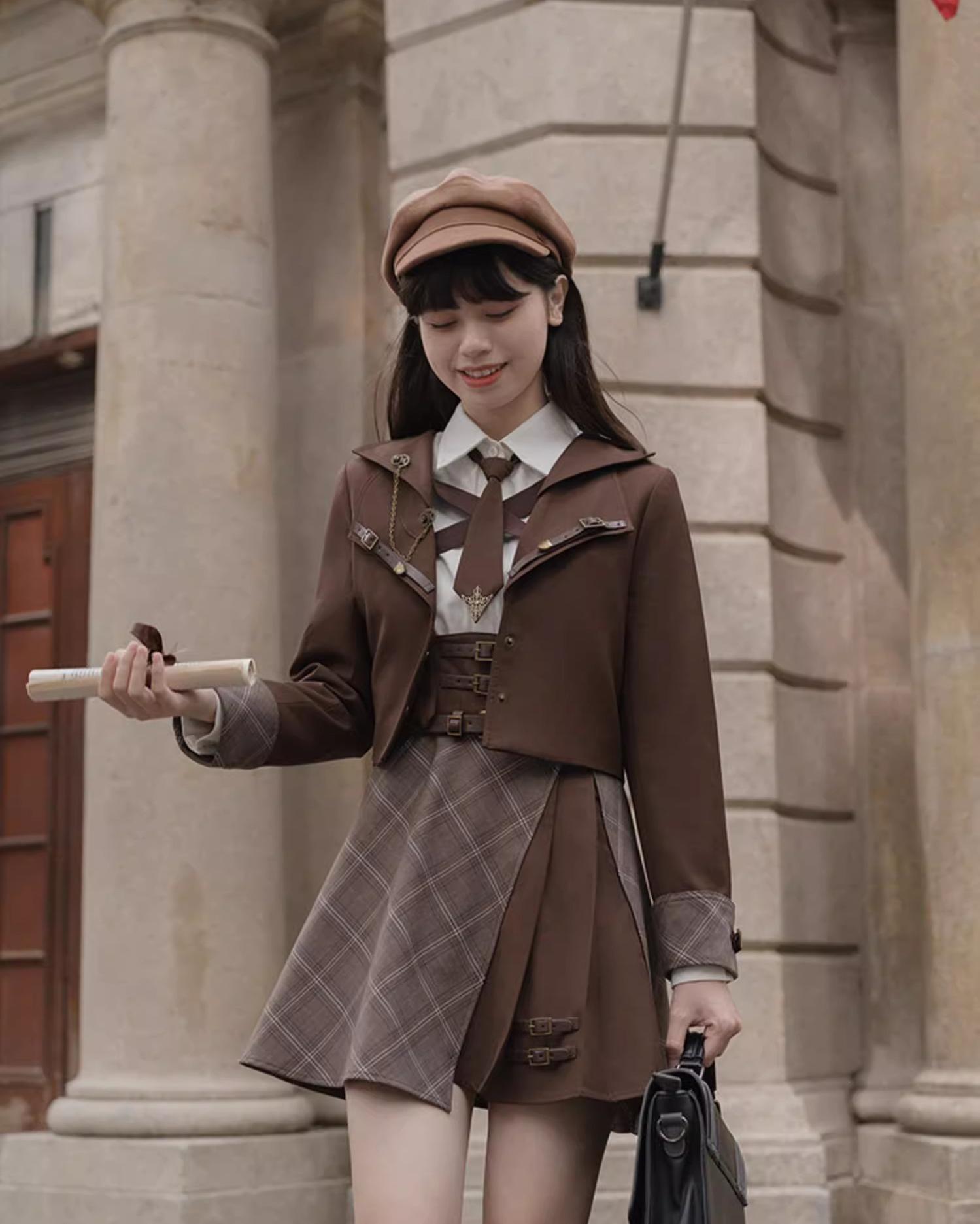 Vintage 40s skirt and blouse jacket set – Kanelle Vintage