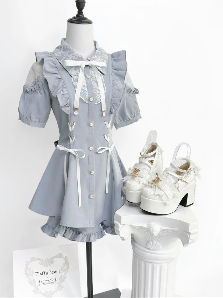 Jirai Kei High Platform Shoes, High + Mid Heel Options 43617:781173
