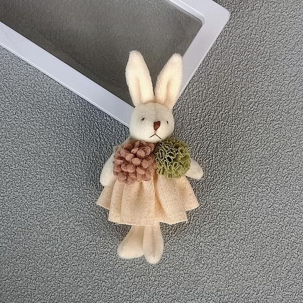 Mori Kei Brooch Cute Doll Brooch Plush Bunny Pin For Bags 36430:520956 36430:520956