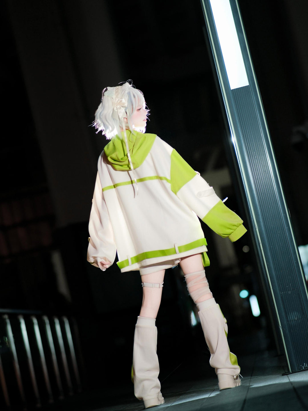 Plus Size Tenshi Kaiwai Outfit, Jacket and Shorts 44120:796948