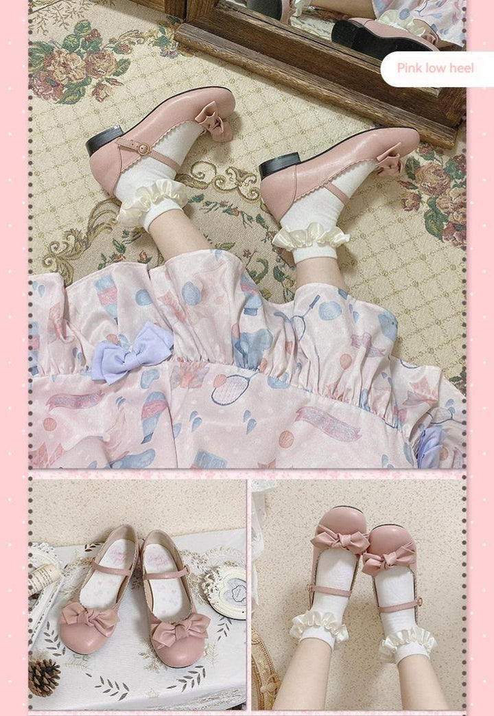 Kawaii Fashion Lolita Round-Toe Mary Jane Shoes Multicolor 22832:327364 22832:327364