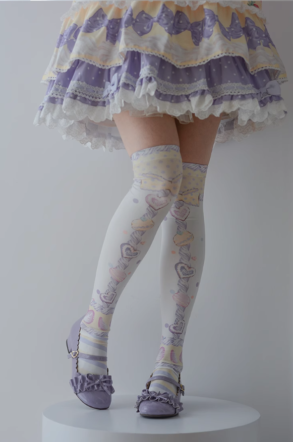 Lolita Woman Socks Pastel color Colour Knee-High Socks 31746:367396 31746:367396