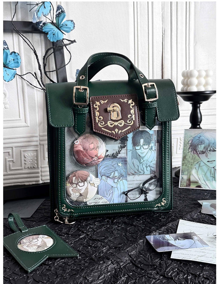 Vintage Embroidered Ita Bag, Clear Display Window 45415:846880