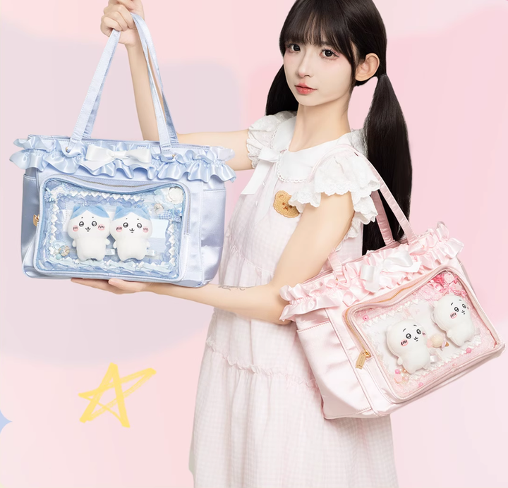 Lolita Fashion Itabag Satin Tote Bag Large Capacity Handbag 41750:734647