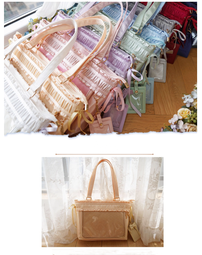 Lolita Itabag Ribbon Itabag Large Capacity Handbag Crossbody Bag 41754:719230