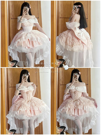 Lolita Dress Corset Dress Princess Vibe Dress Macaron Dress 36382:541712